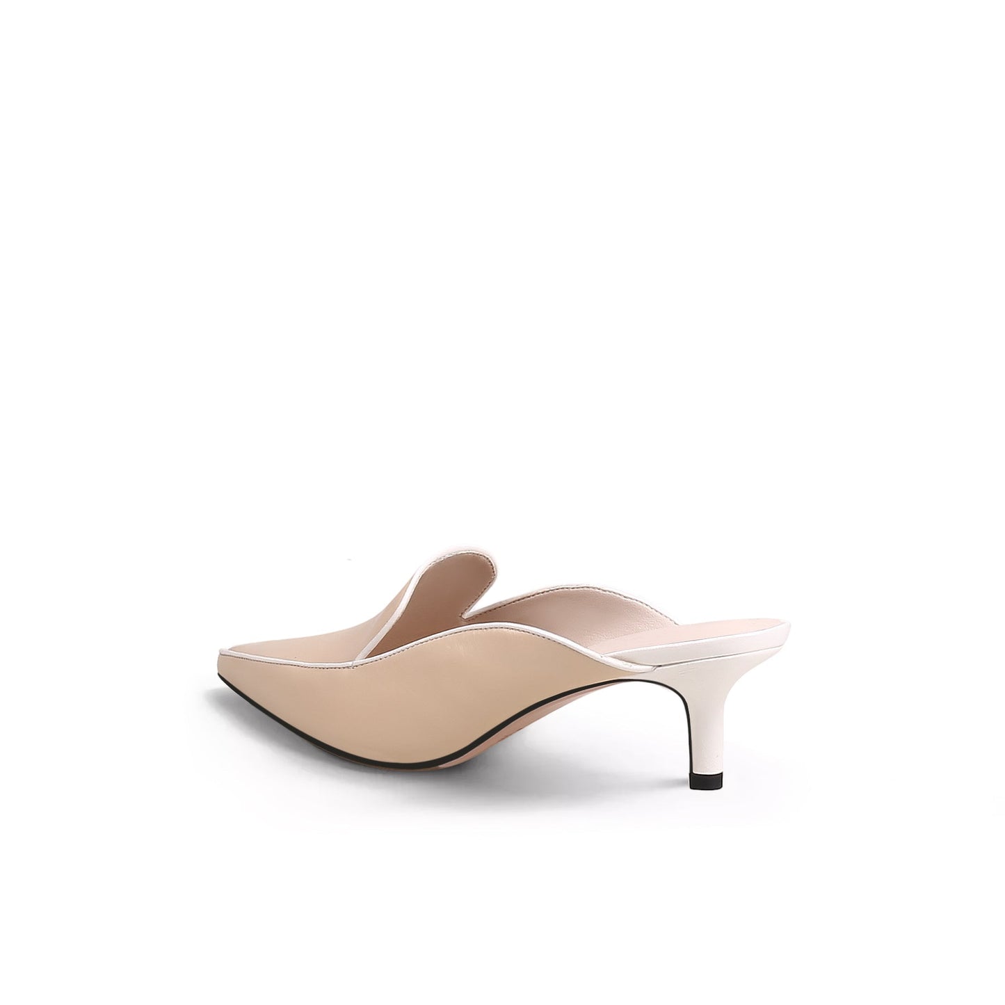 Pointed Toe Kitten Mules Jady Rose