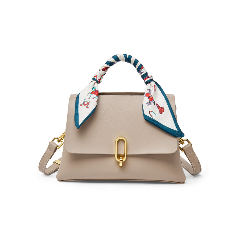 Apricot Satchel with Scarf Nalandu