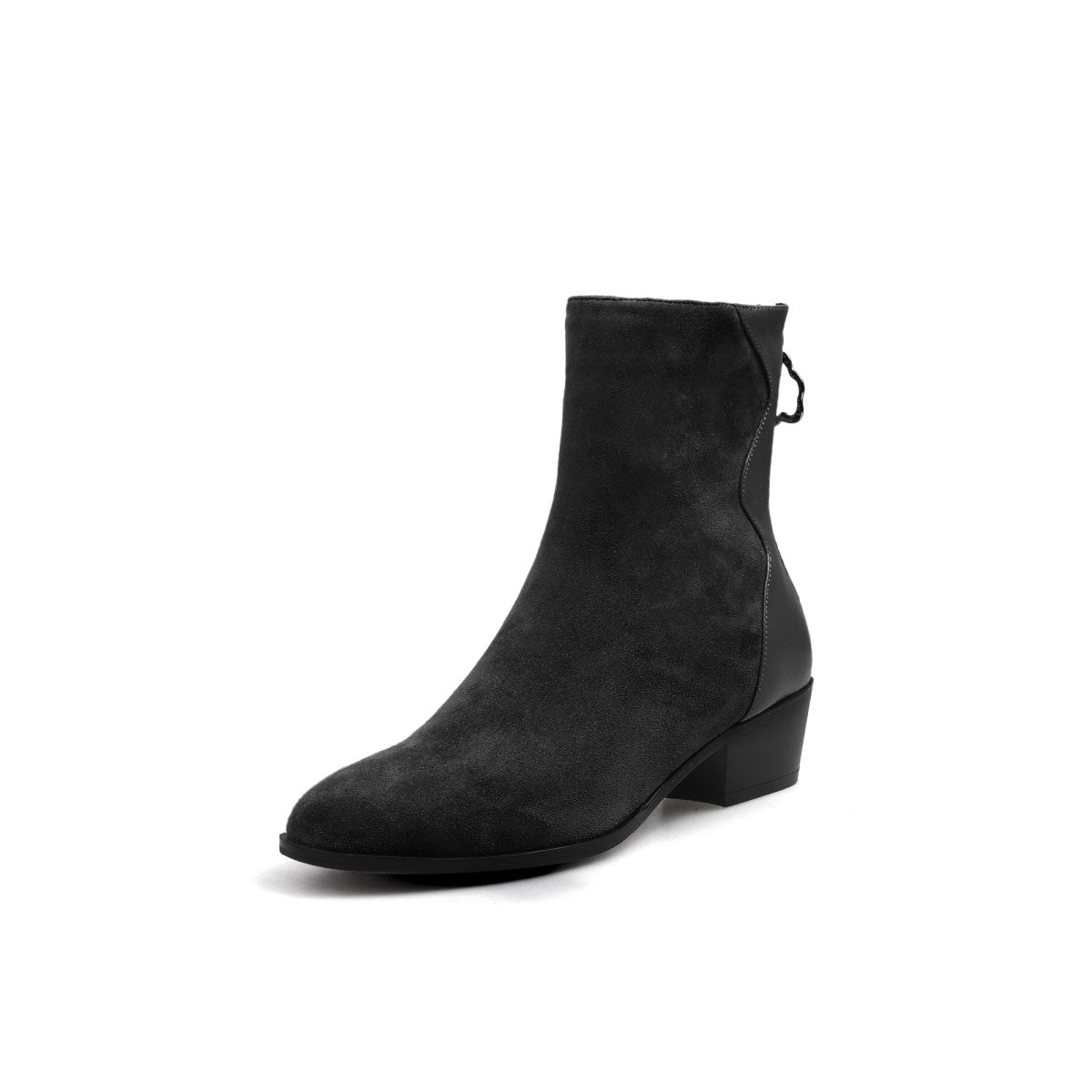 Suede Block Heel Boots Jady Rose