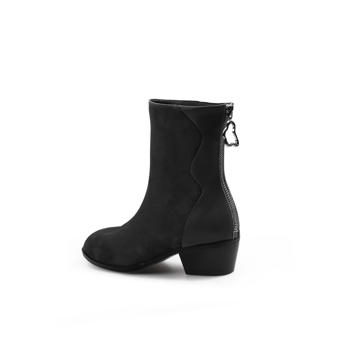 Suede Block Heel Boots Jady Rose