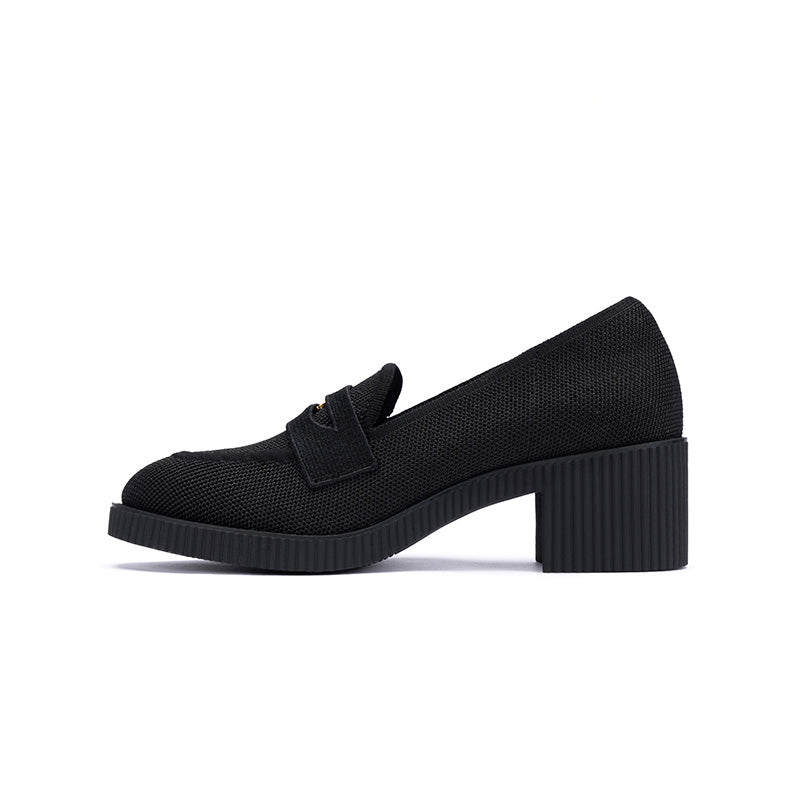 Block Heel Slip-On Loafers MALOVE MZ