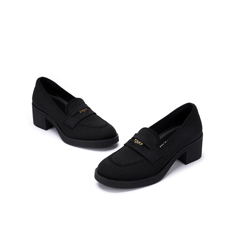 Block Heel Slip-On Loafers MALOVE MZ