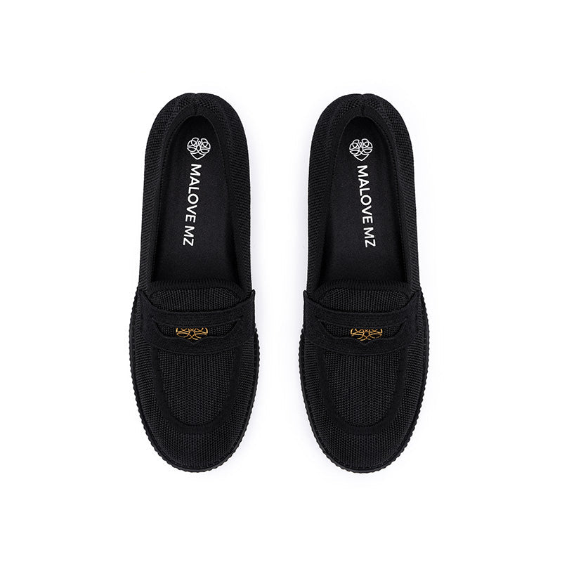 Block Heel Slip-On Loafers MALOVE MZ
