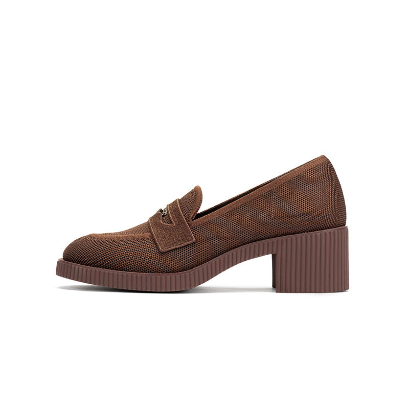 Block Heel Slip-On Loafers MALOVE MZ