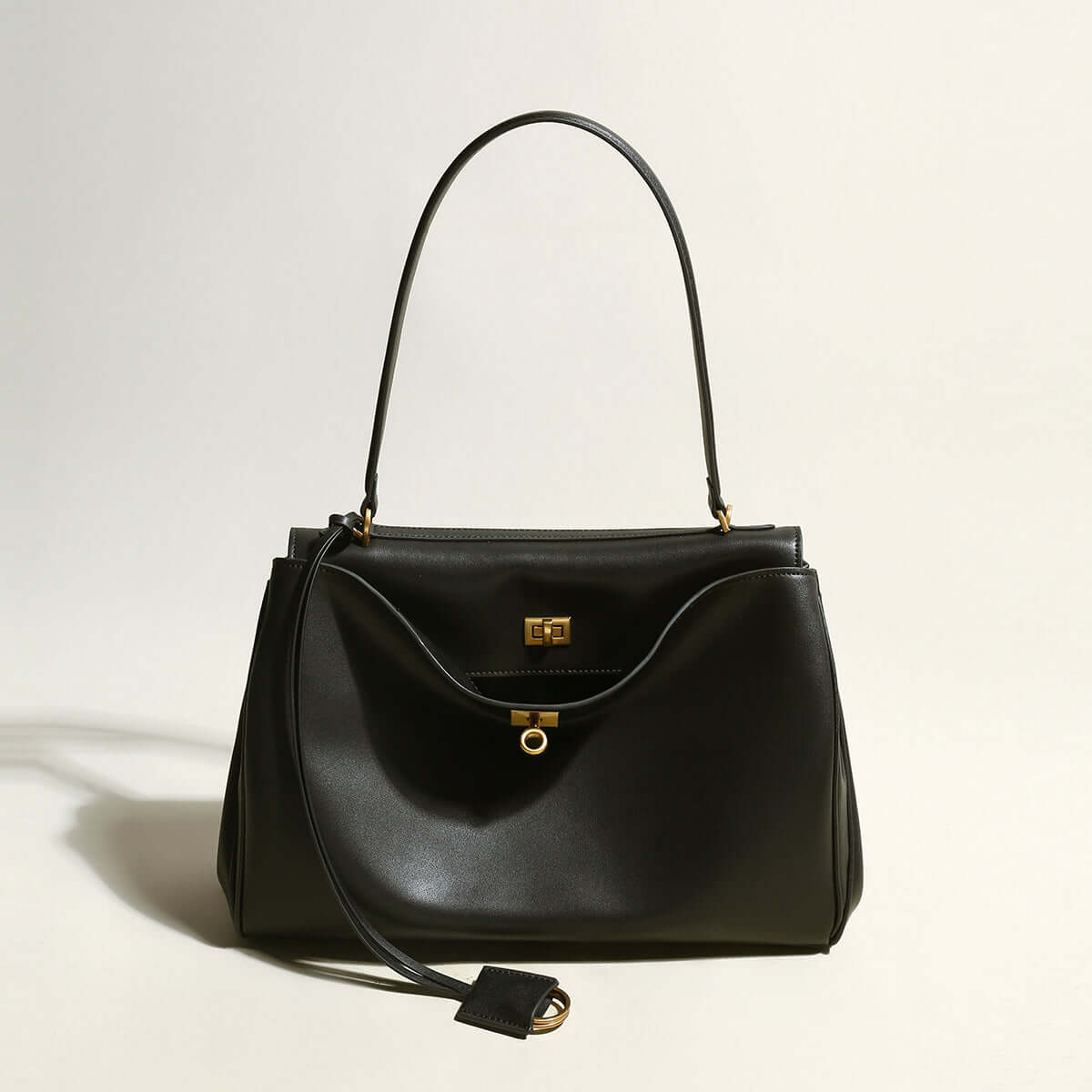 Black Satchel Bag Cilela