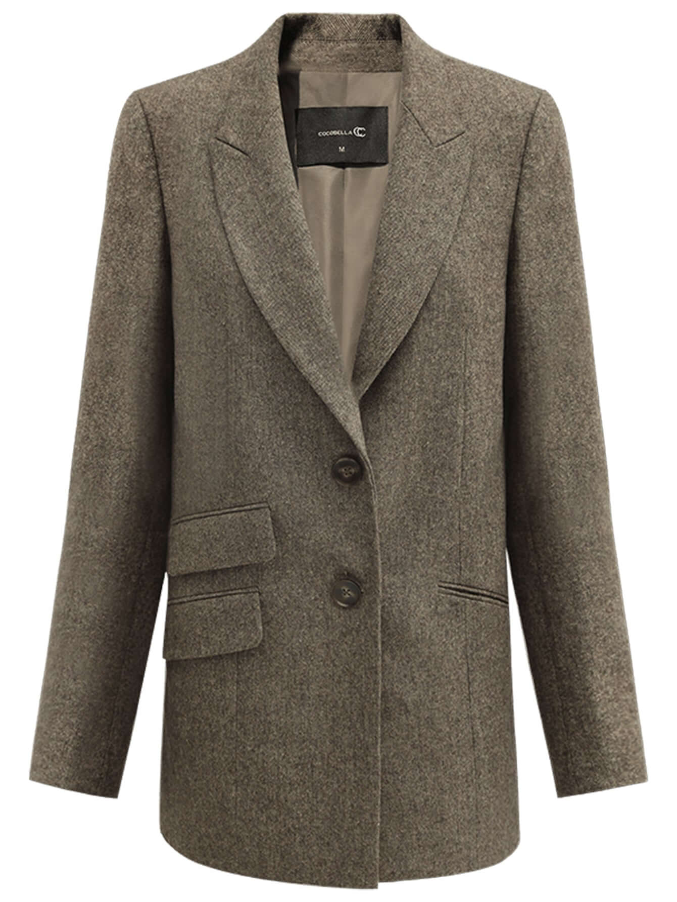 Vintage Brown Wool Blazer Cocobella