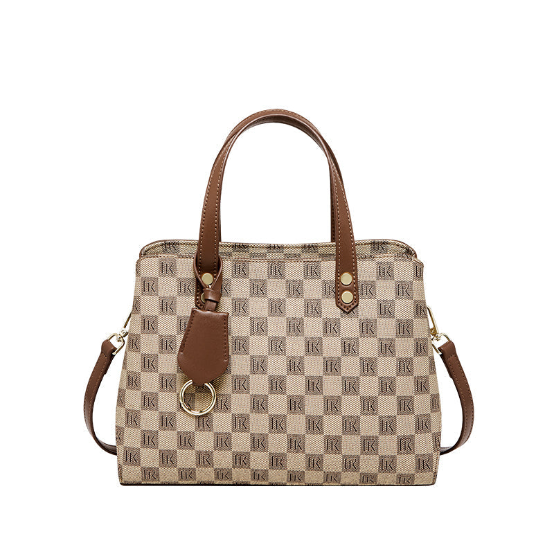 Vintage Checkered Shoulder Bag Nalandu