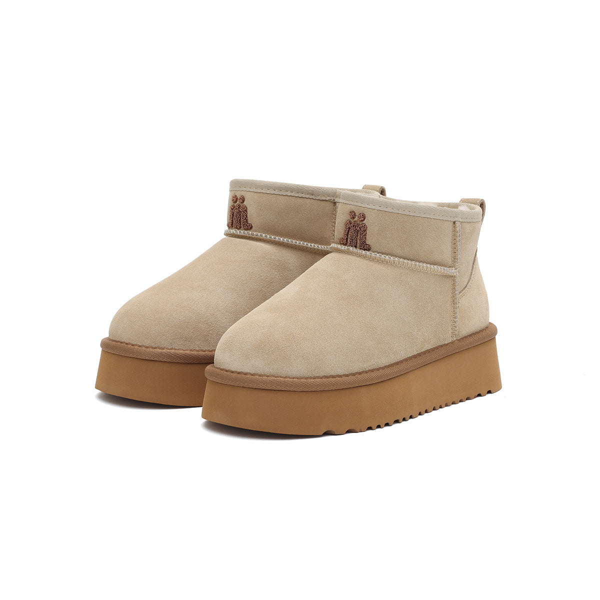 Fleece-Lined Ankle Snow Boots Masoomake