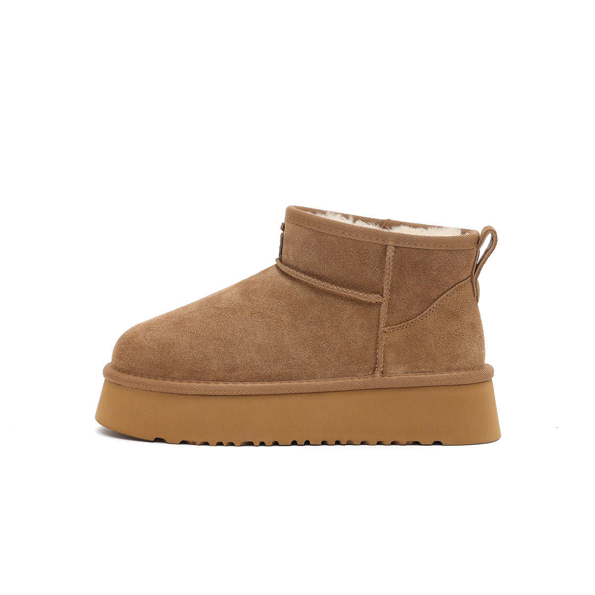 Fleece-Lined Ankle Snow Boots Masoomake