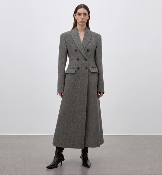 'After the Dawn' Waist-Defined Coat Firelady Fur
