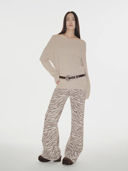 Warm Formula Off-Shoulder Merino Sweater Firelady Fur