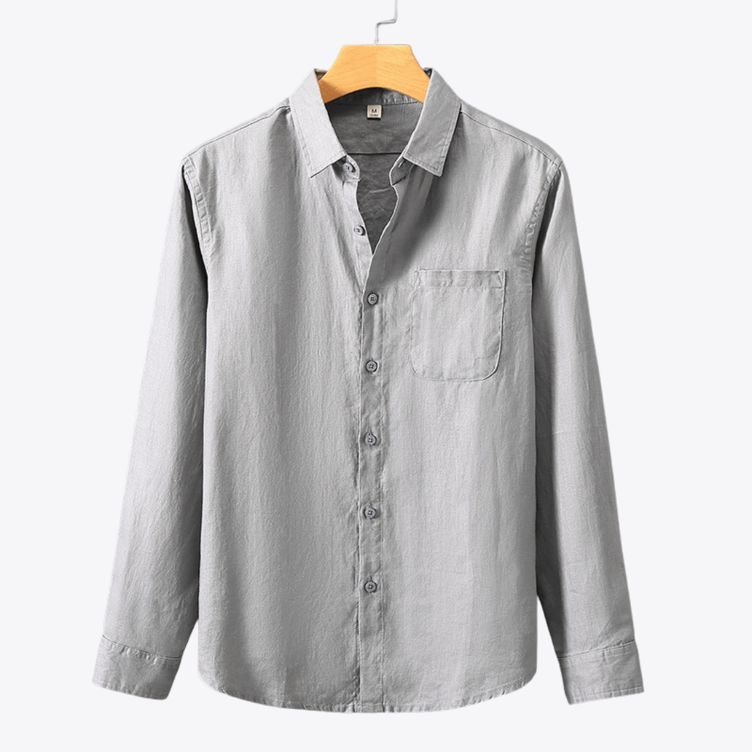 100% Linen Button Up - Giovanni Battaglia