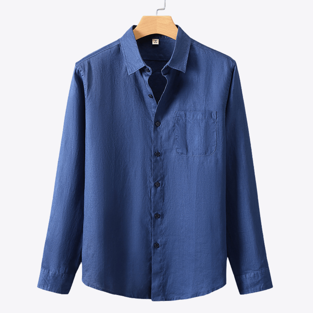 100% Linen Button Up - Giovanni Battaglia