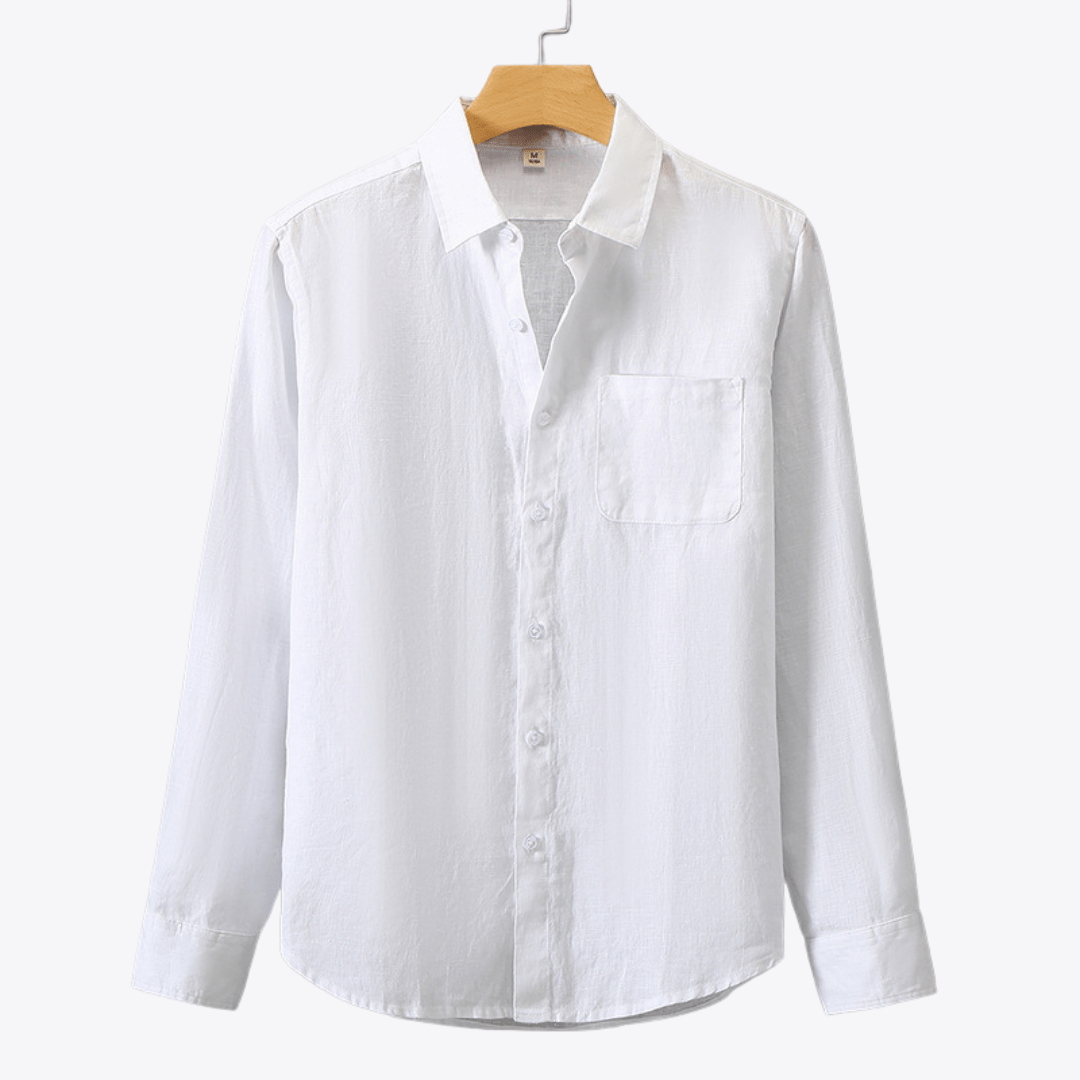 100% Linen Button Up - Giovanni Battaglia