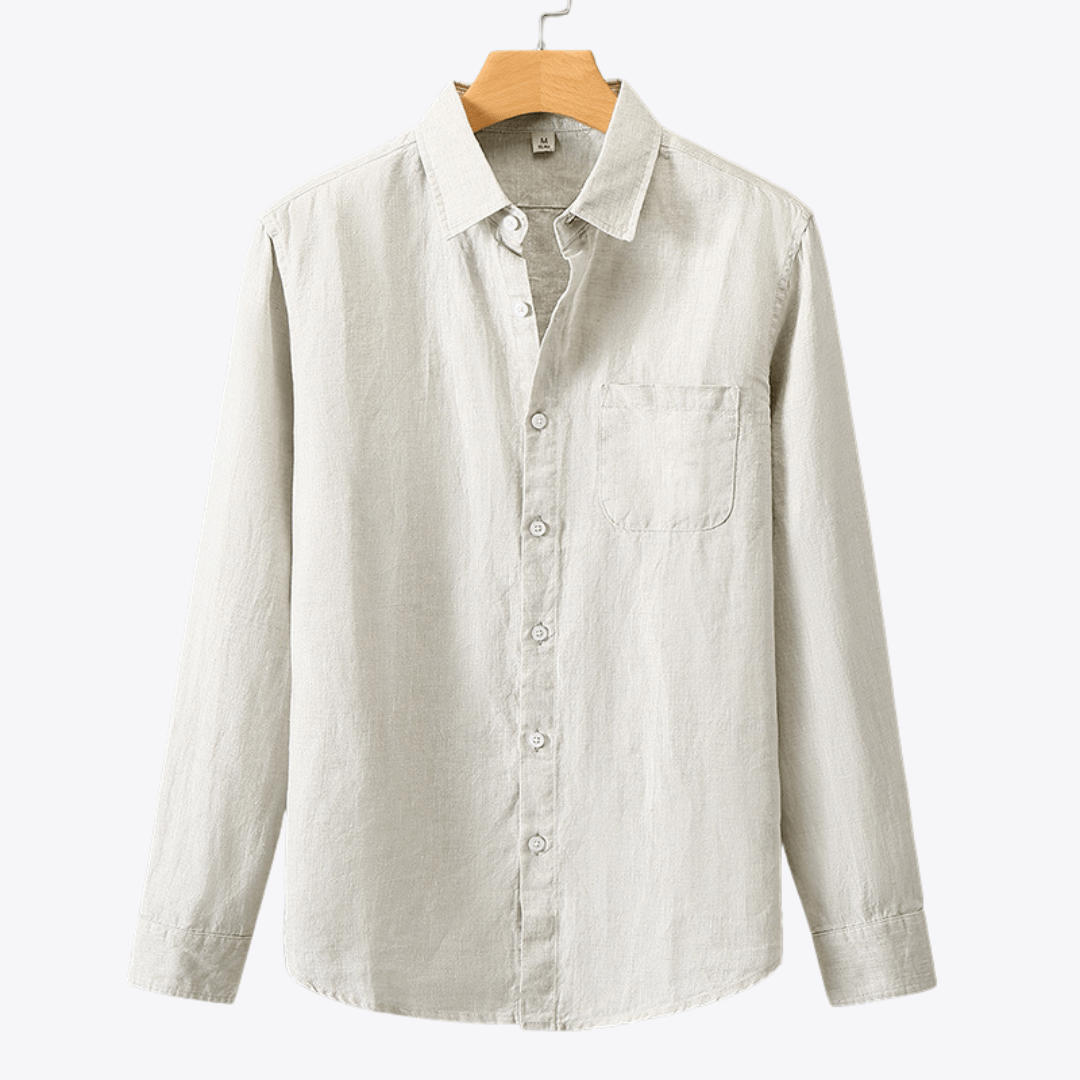 100% Linen Button Up - Giovanni Battaglia