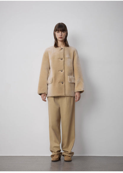 Merino Sheepskin Jacket 'Retro Time' Firelady Fur
