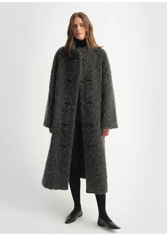 Parisian Affair Long Fur Toggle Coat Firelady Fur
