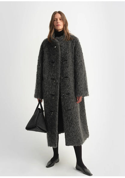 Parisian Affair Long Fur Toggle Coat Firelady Fur