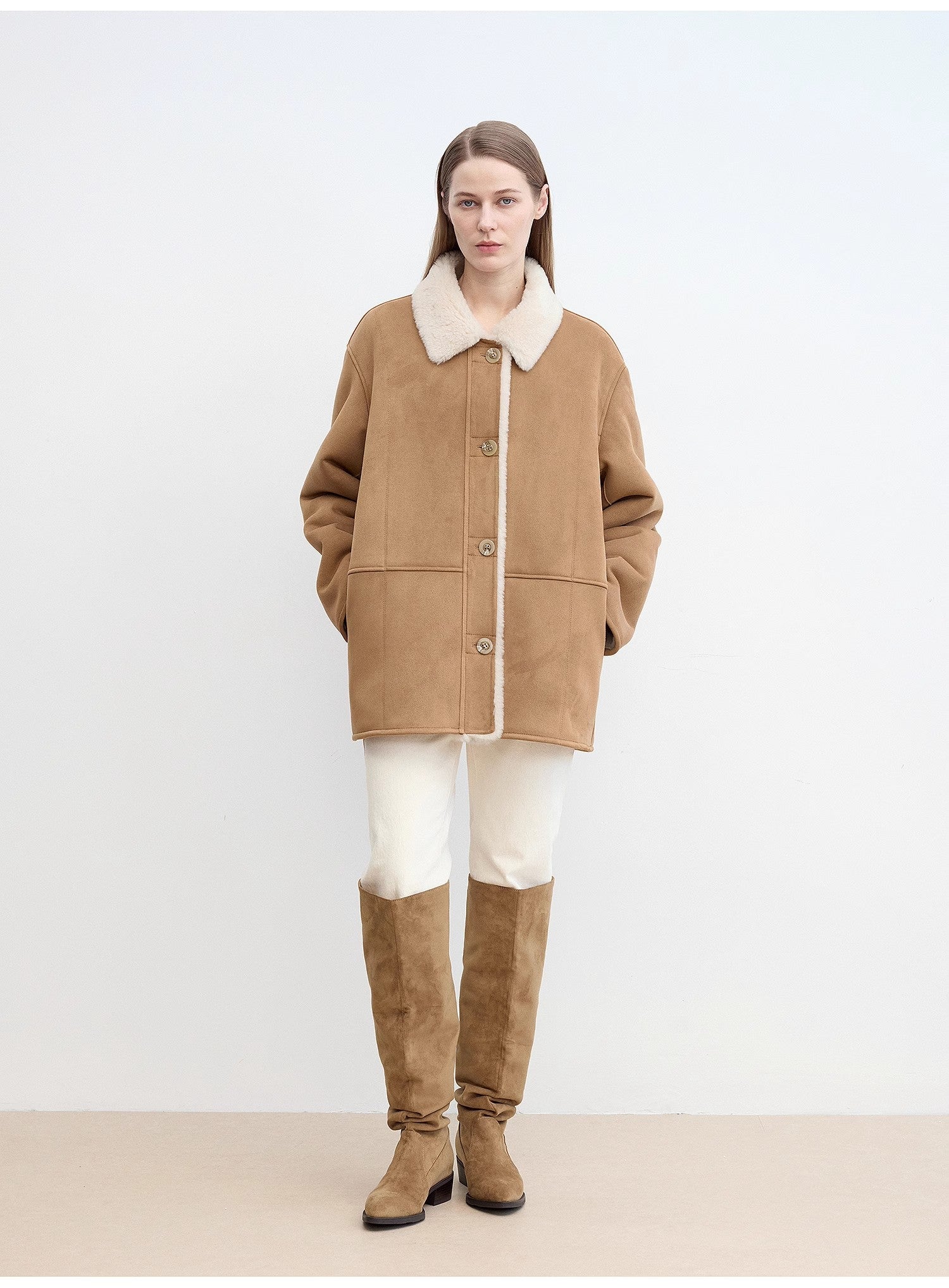 Reversible Sheepskin-Look Jacket “Vintage Manor” Firelady Fur