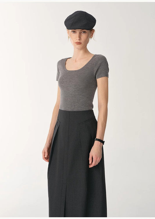 German Yangtze Wool Round-Neck Top Firelady Fur