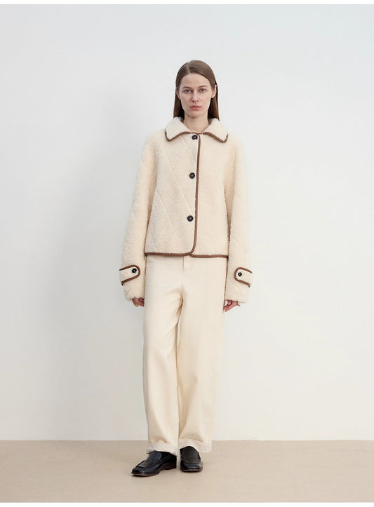 Modern Milk Cafe Merino Sheepskin Jacket Firelady Fur