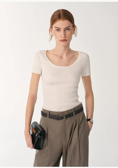 Lindis Wool Silk T-Shirt Firelady Fur
