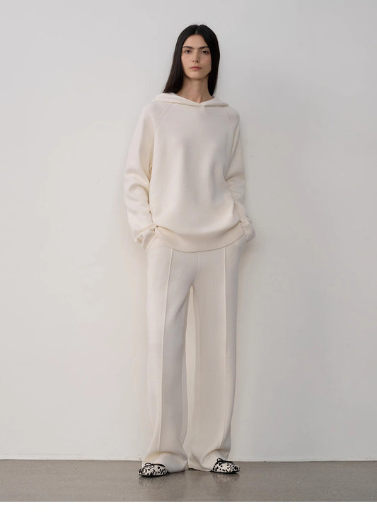 Wool Knit Hooded Set “Urban One” Firelady Fur