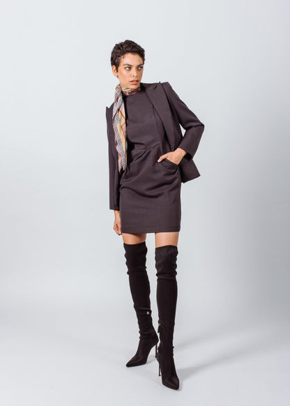Luxe Charcoal Blazer Le Réussi