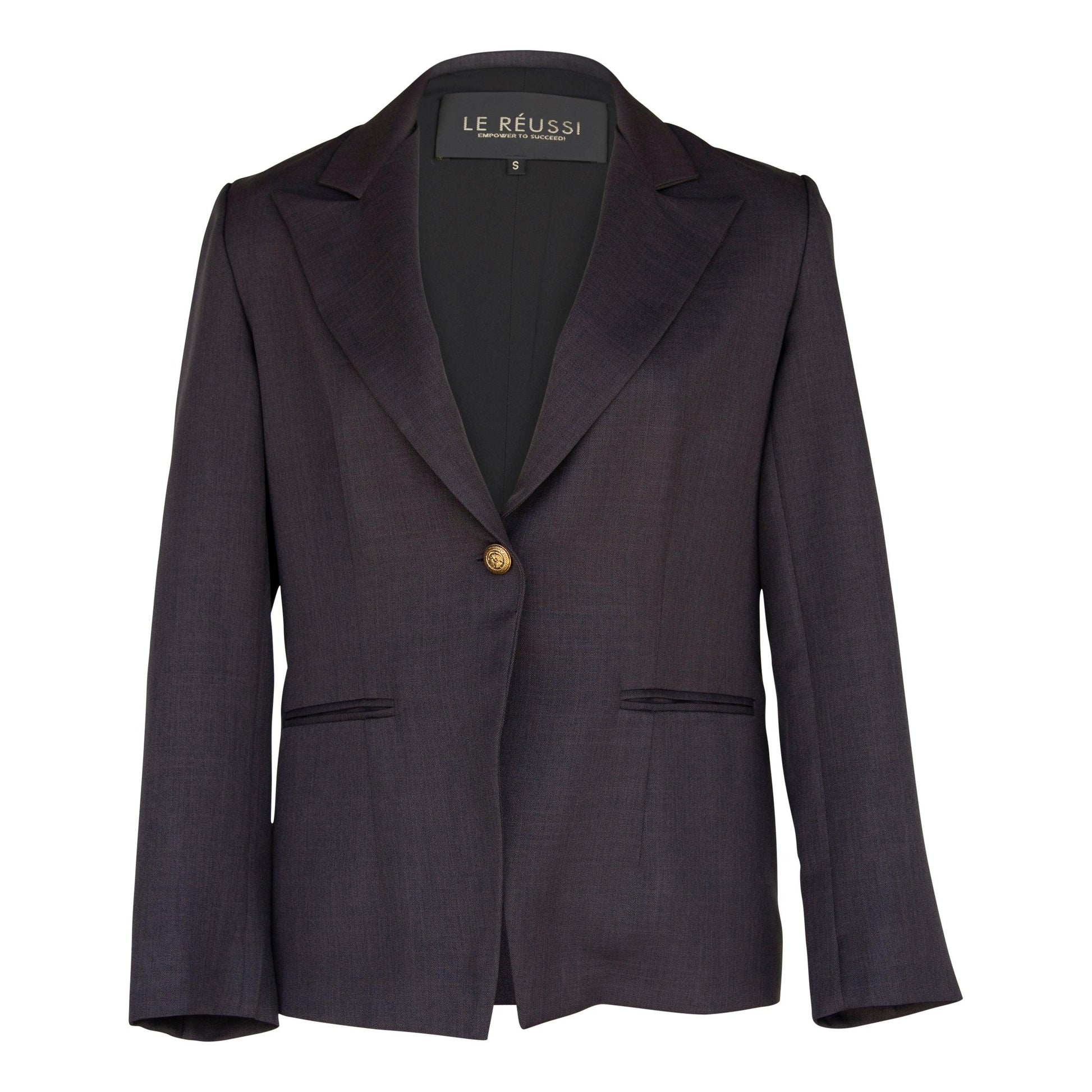 Luxe Charcoal Blazer Le Réussi