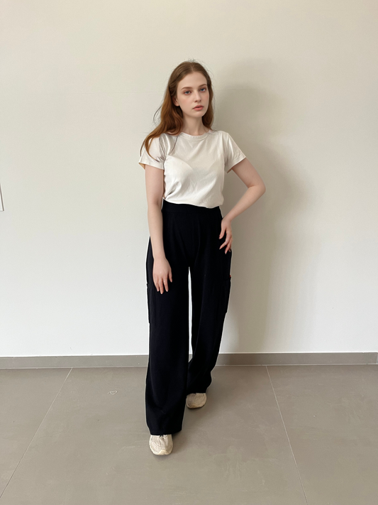 Marilu Knit Wool Pants Tenné