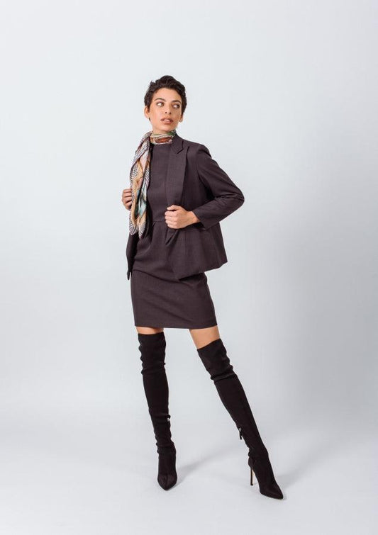Luxe Charcoal Blazer Le Réussi