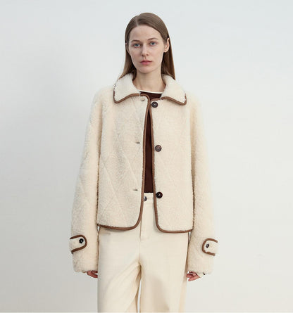 Modern Milk Cafe Merino Sheepskin Jacket Firelady Fur