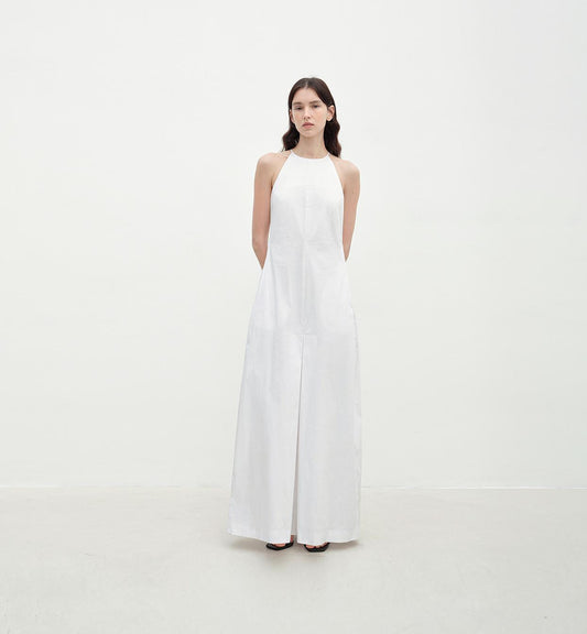'Piano Music' Halterneck Cocoon Dress Firelady Fur