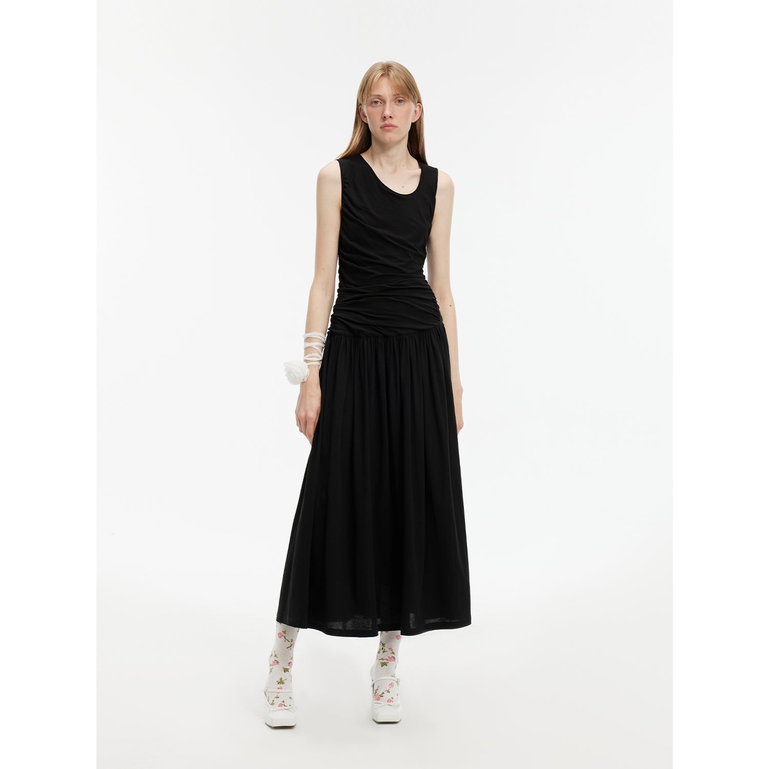 Casual Commuting Mercerized Cotton Dress Firelady Fur