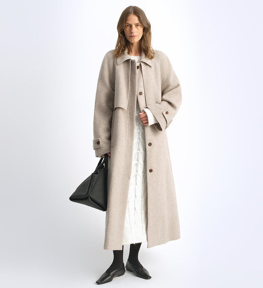 Moonlit Veil Wool Coat Firelady Fur