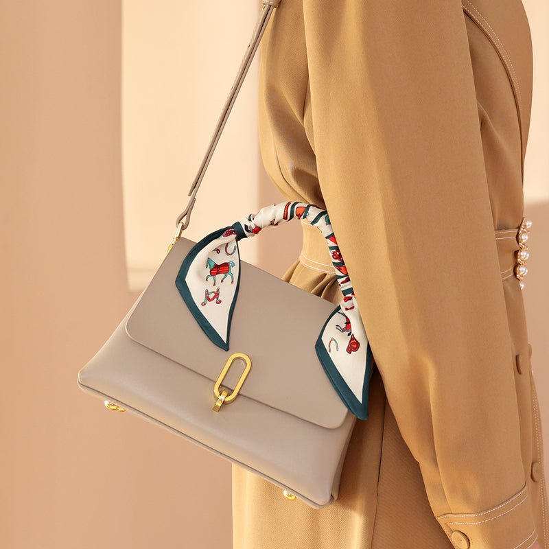 Apricot Satchel mit Schal - Giovanni Battaglia