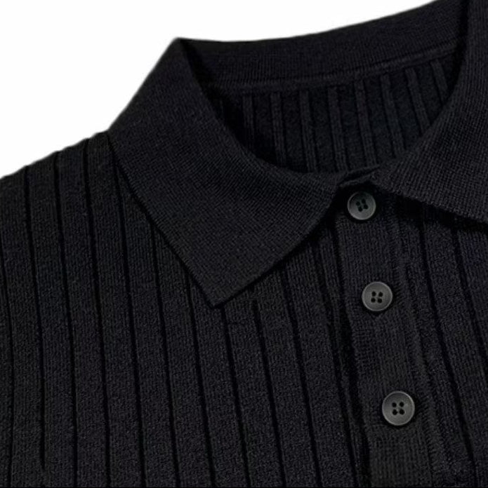 Autumn Lapel Polo Sweater - Giovanni Battaglia