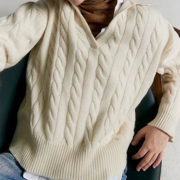 Baumwoll Polo Sweater - Giovanni Battaglia