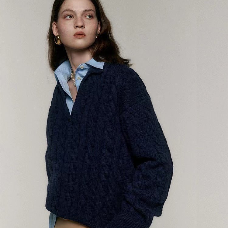 Baumwoll Polo Sweater - Giovanni Battaglia