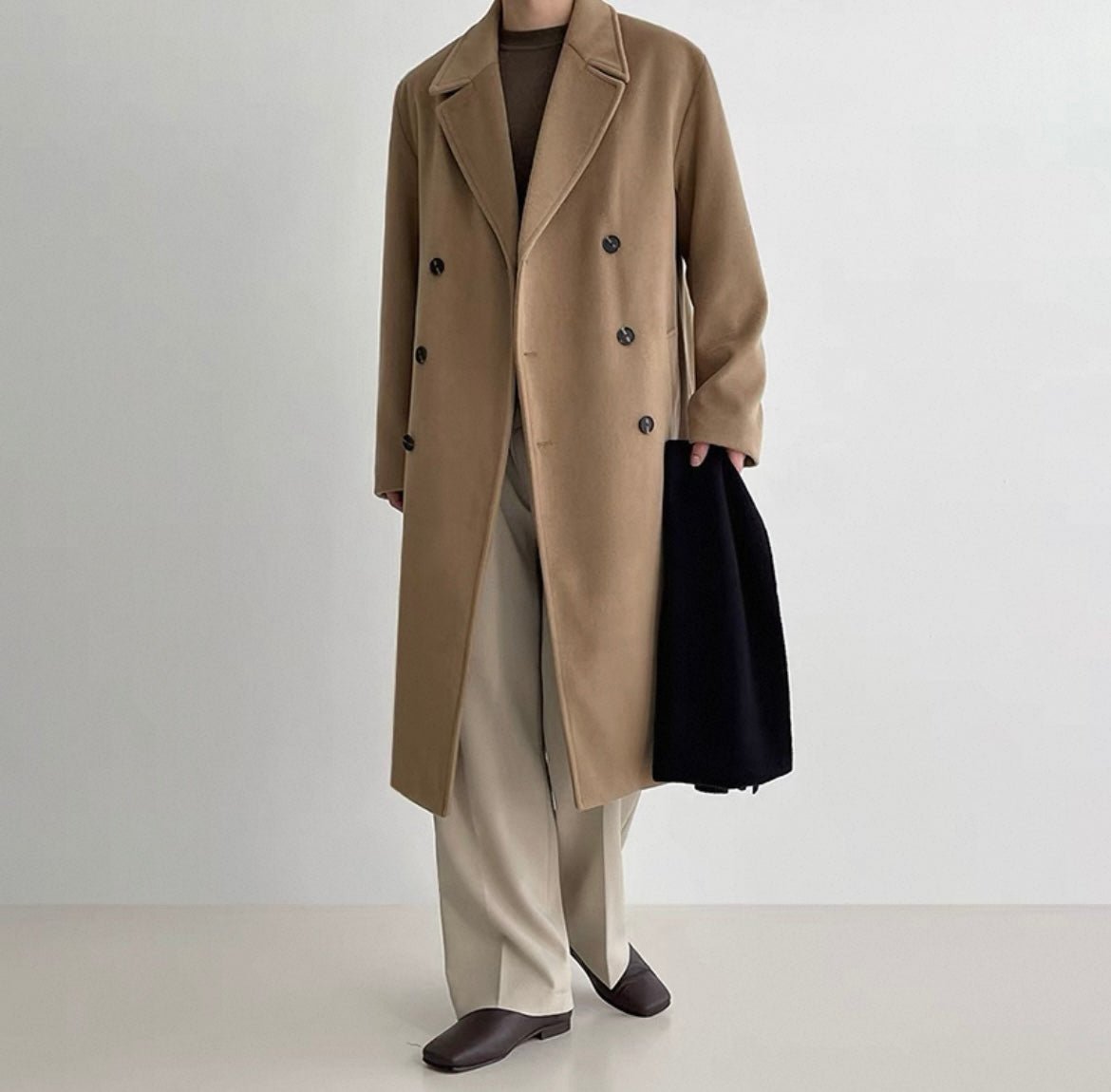 Baumwollmantel | Zeitloser Trenchcoat im modernen Oversized - Schnitt - Giovanni Battaglia