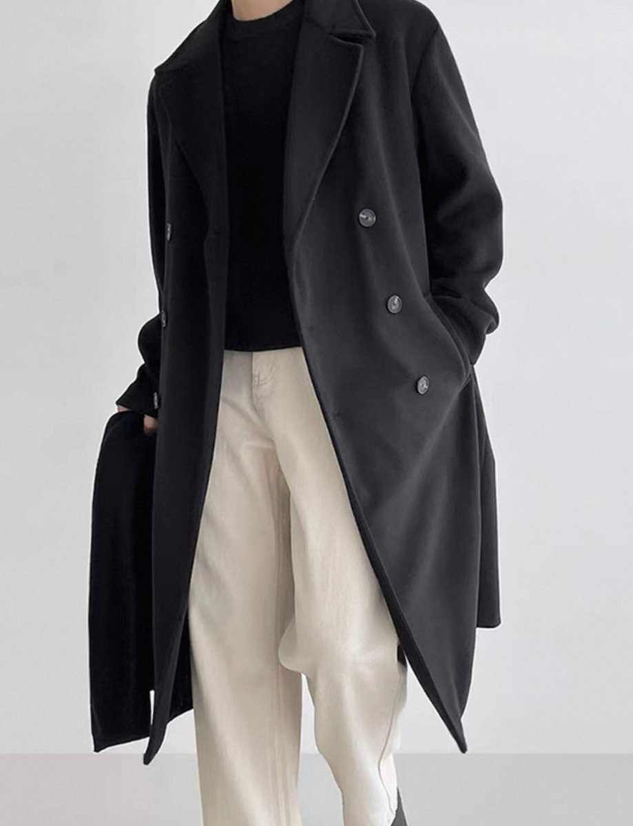 Baumwollmantel | Zeitloser Trenchcoat im modernen Oversized - Schnitt - Giovanni Battaglia