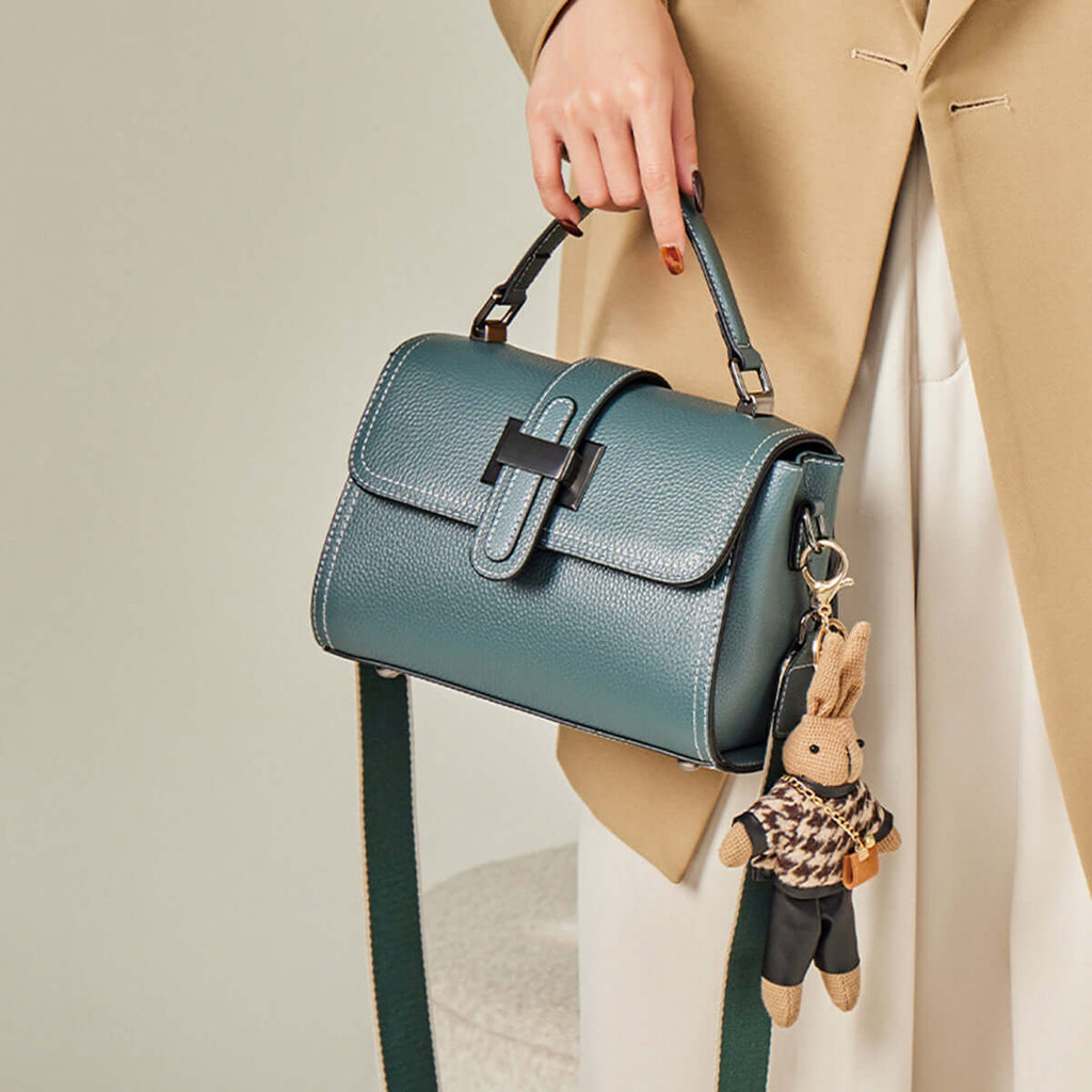 Blaue Satchel Tasche - Giovanni Battaglia