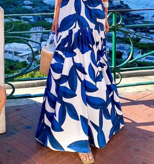 Blue Floral Dress - Giovanni Battaglia