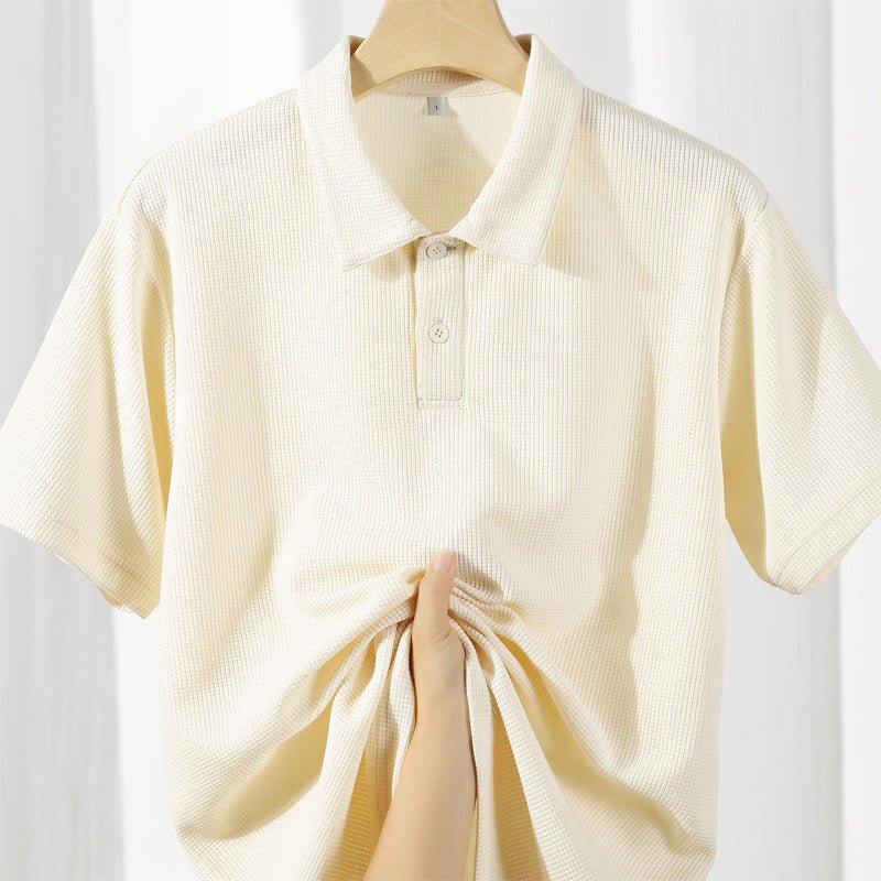 Breathable Lapel Polo Shirt - Giovanni Battaglia