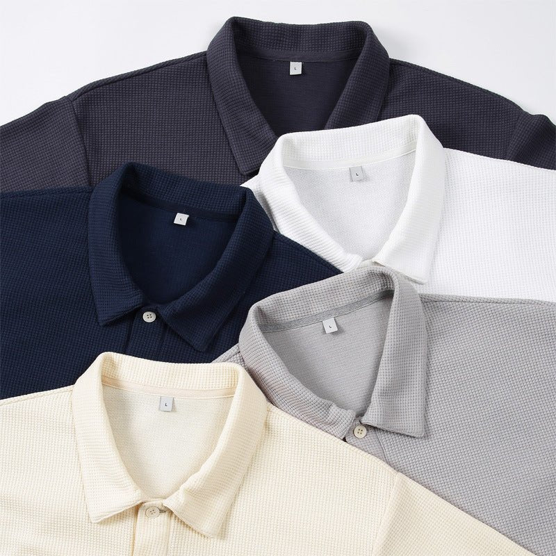 Breathable Lapel Polo Shirt - Giovanni Battaglia