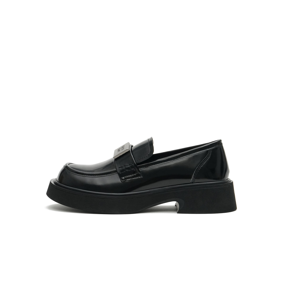 British Style Glossy Leather Loafers Masoomake