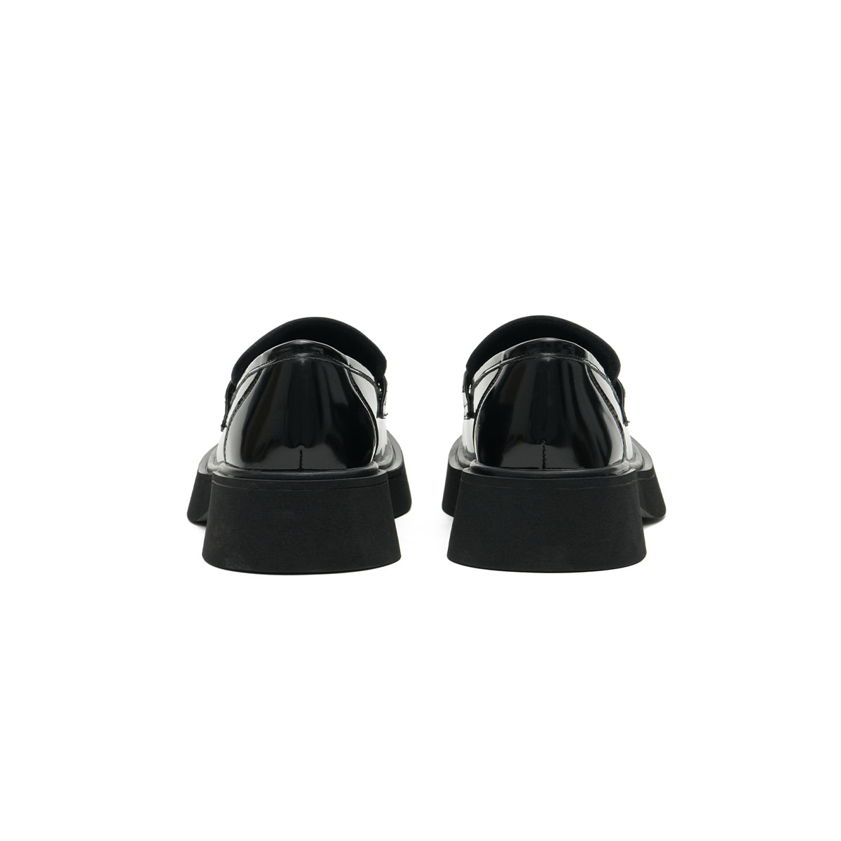British Style Glossy Leather Loafers Masoomake