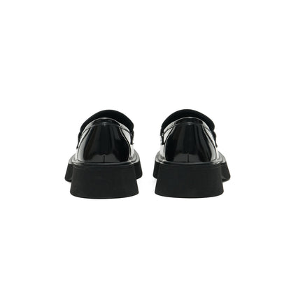 British Style Glossy Leather Loafers Masoomake