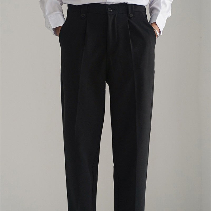 Business Casual Loose Fit Pants - Giovanni Battaglia