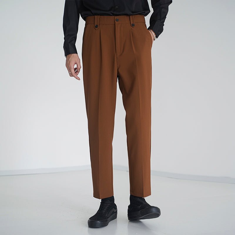 Business Casual Loose Fit Pants - Giovanni Battaglia